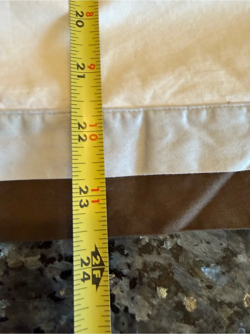 Restoration Hardware white and brown pillow shams see description